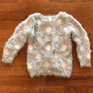 Girl’s Incredibly Soft Polka Dot Sweater Size2T